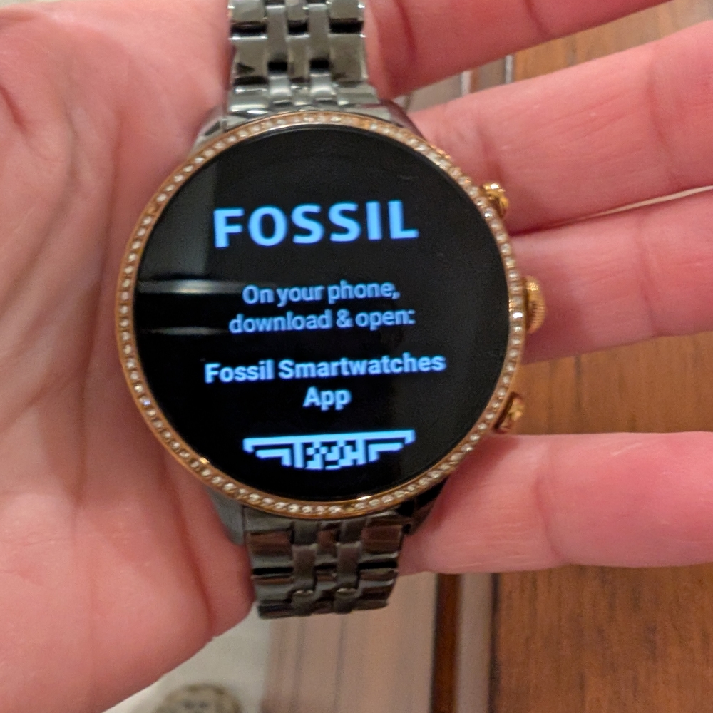 Fossil Gen 6 Julianna Gunmetal & Rose Gold WearOS Smartwatch